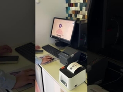 두 가지 색의 열용 종이