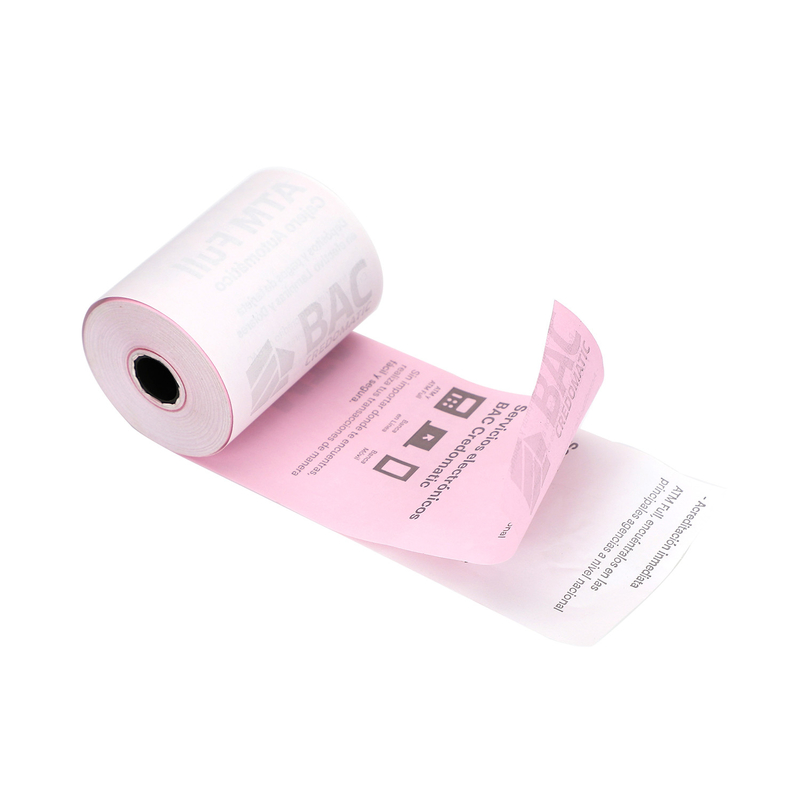 High Smoothness Sharp Image 5 Plys NCR Paper Sheet/Reel 100% Virgin Wood Pulp
