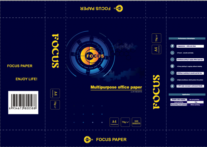 100% 펄프 사진 복제물 종이 OEM A4 크기 & 레터 크기 70gsm/75gsm/80gsm 0