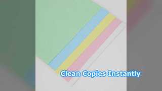 NCR 용지: 무탄소 사본을 즉시 청소