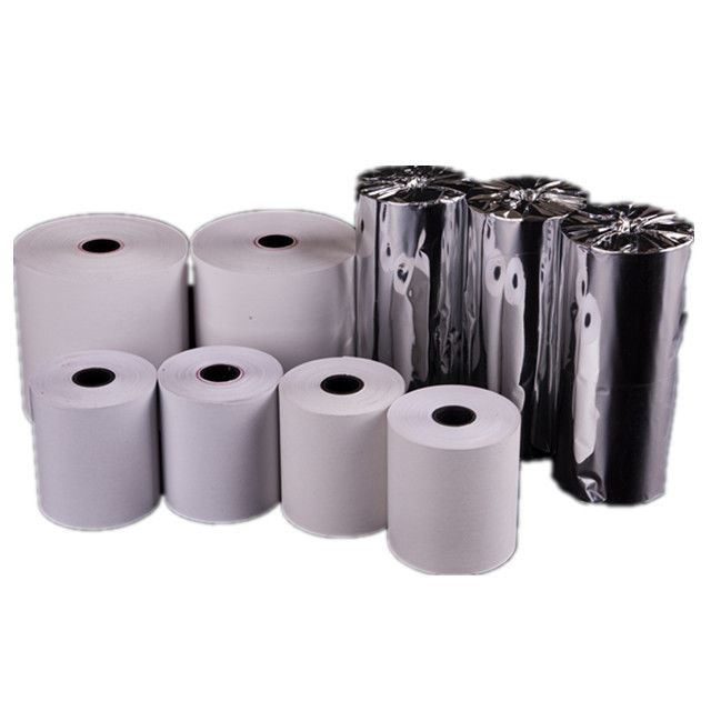 45-80gsm Weight POS Thermal Paper Roll Various Sizes Available 100% Virgin Wood Pulp