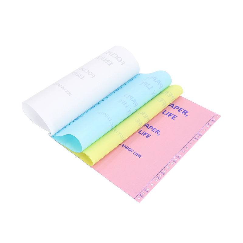 100% Virgin Wood Pulp Micro-Perforated NCR Paper with High Ink Absorption for Invoices & Receipts